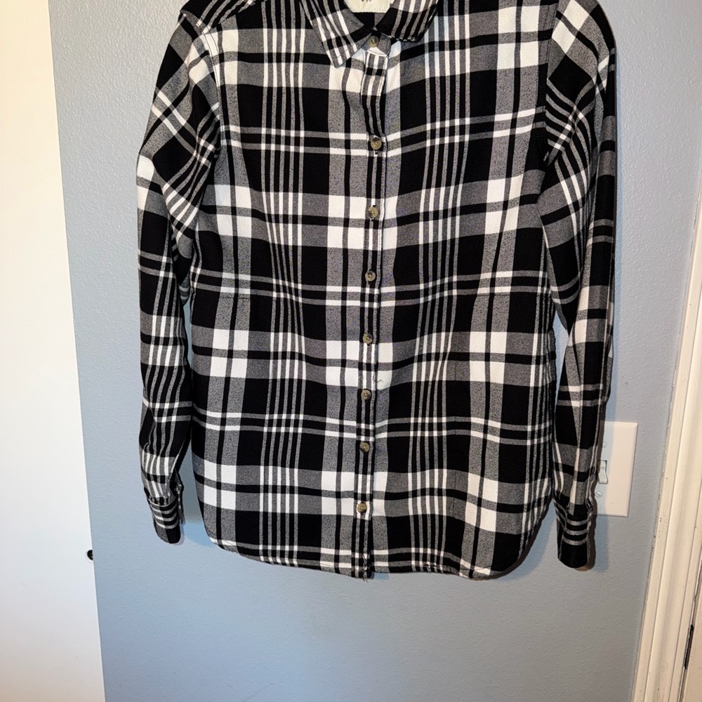 Jachs Black and White Checkered Men's Shirt
